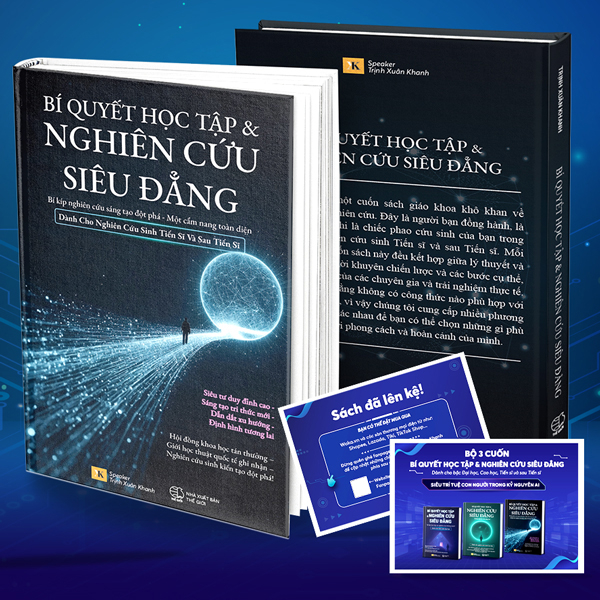 Bo
Bi Quyet Hoc Tap Va Nghien Cuu Sieu Dang - Bi Kip Nghien Cuu Sang Tao Dot Pha - Mot Cam Nang Toan Dien - Danh Cho Nghien Cuu Sinh Tien Si Va Sau Tien Si - Bia Cung - Tang Kem Postcard