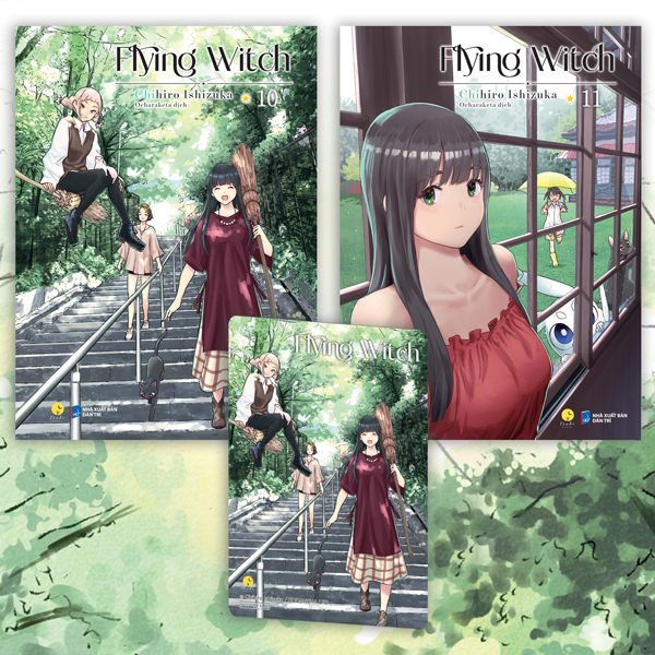 Bộ Bộ Manga - Flying Witch - Tập 10 + Tập 11 (Bộ 2 Tập) - Bản Đặc Biệt - Tặng Kèm Postcard Bồi Cứng