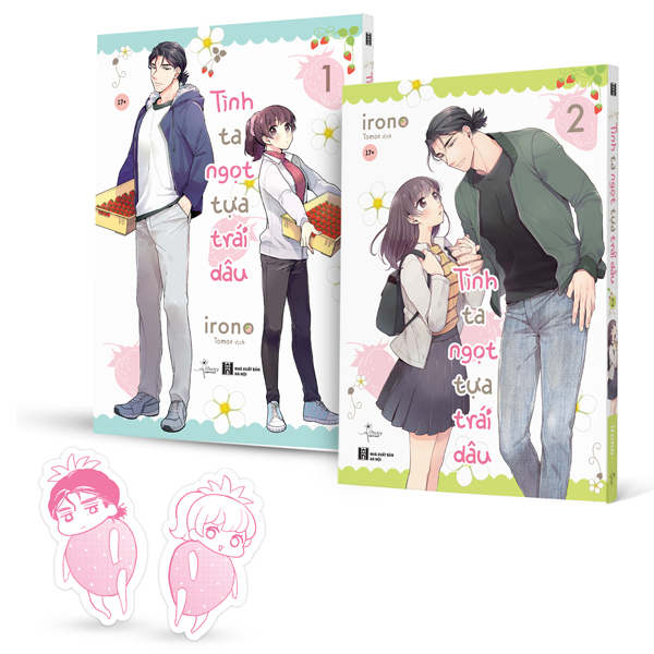 Bộ Bộ Manga - Tình Ta Ngọt Tựa Trái Dâu - Tập 1 + Tập 2 (Bộ 2 Tập) - Tặng Kèm 2 Bookmark