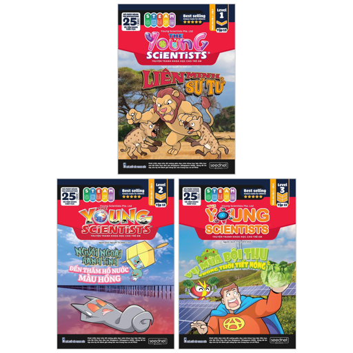 Bo
Bo Sach The Young Scientist - Truyen Tranh Khoa Hoc Cho Tre Em - Tap 13 - Level 1+2+3 (Bo 3 Cuon)