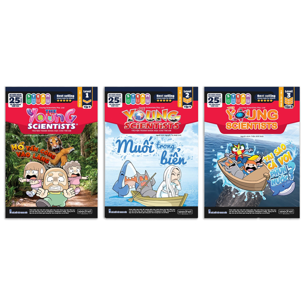 Bo
						
										
										Bo Sach The Young Scientist - Truyen Tranh Khoa Hoc Cho Tre Em - Tap 9 - Level 1+2+3 (Bo 3 Cuon)