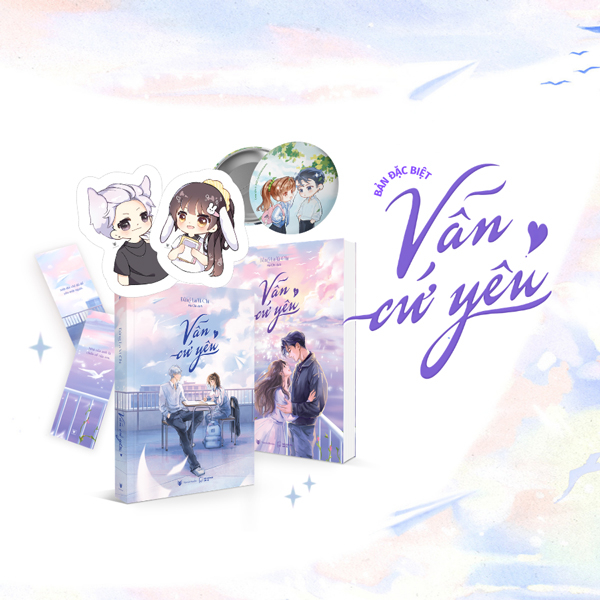 Bộ Bộ Sách Vẫn Cứ Yêu - Tập 1 + Tập 2 (Bộ 2 Tập) (Tái Bản 2026) - Bản Đặc Biệt - Tặng Kèm 6 Trang Phụ Bản + 2 Bookmark Trích Dẫn + 1 Bookmark Chibi Mạnh Thính + 1 Bookmark Chibi Giang Nhẫn + 1 Huy Hiệu “Anh Tóc Đen Của Thính Thính”
