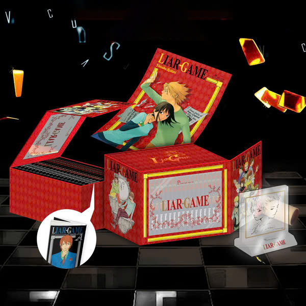 Bộ Boxset Manga - Liar Game: Tập 1 - 19 + Ngoại Truyện (Bộ 20 Tập) - Tặng Kèm Box Nam Châm + Shikishi Standee + Poster Kèm Ống Đựng