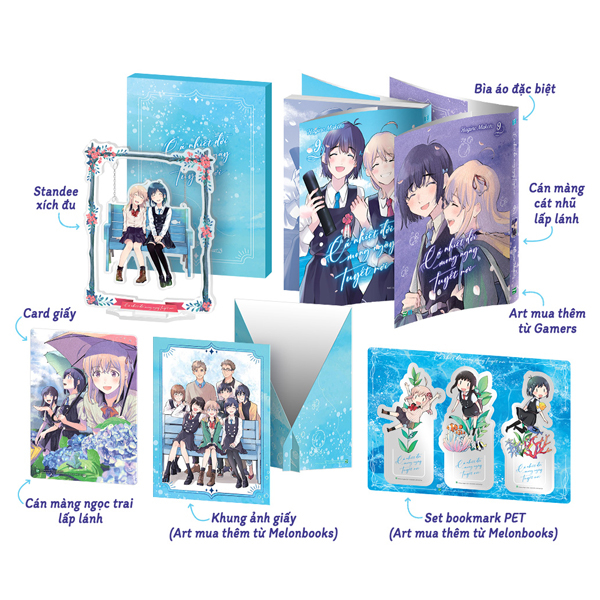 Bộ Cá Nhiệt Đới Mong Ngày Tuyết Rơi - Tập 9 - Bản Sưu Tầm - Tặng Kèm Bìa Áo + Standee Xích Xu + Card Giấy + Khung Ảnh Giấy + Set Bookmark PET