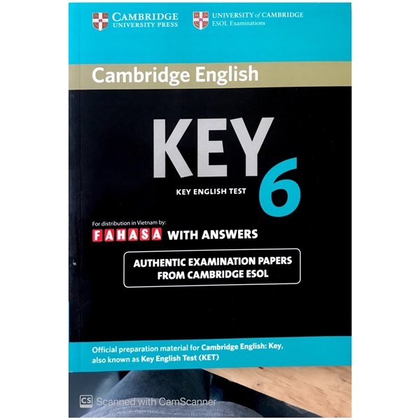 bộ cambridge english key - key english test 6 with answers (fahasa reprint edition)