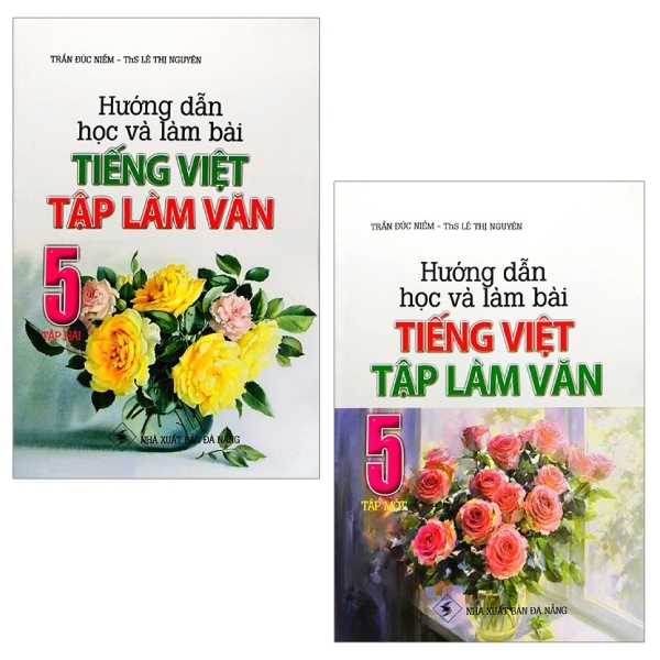 bộ combo hướng dẫn học và làm bài tiếng việt - tập làm văn 5: tập 1 và 2 (bộ 2 tập)