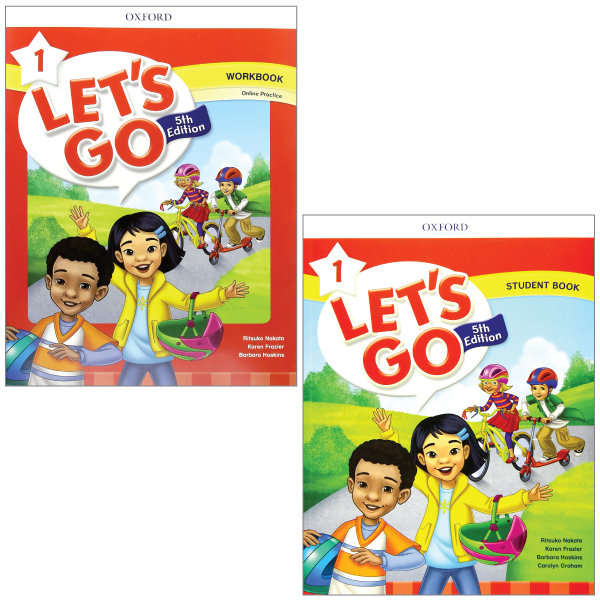 bộ combo let's go level 1: student book + workbook with online practice - 5th edition (bộ 2 cuốn)