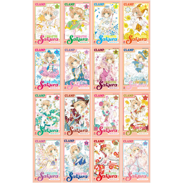 Bộ
						
										
										Combo Manga - Cardcaptor Sakura - Thẻ Bài Pha Lê: Tập 1 - 16 (Bộ 16 Tập)