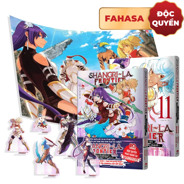 Bo
Combo Manga - Shangri-La Frontier - Tho San Game Rac Khieu Chien Game Than Thanh - Tap 11 - Ban Thuong + Ban Dac Biet (Bo 2 Cuon) - Tang Kem Bia Ao Thiet Ke Moi + Bia Hologram + Set 5 Standee PVC + Poster - Doc Quyen Fahasa