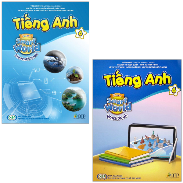 bộ combo sách tiếng anh 6 i-learn smart world - student's book + workbook (bộ 2 cuốn)