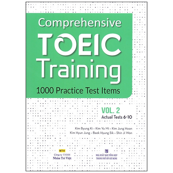 bộ comprehensive toeic training 1000 practice test items (vol 2) - kèm cd