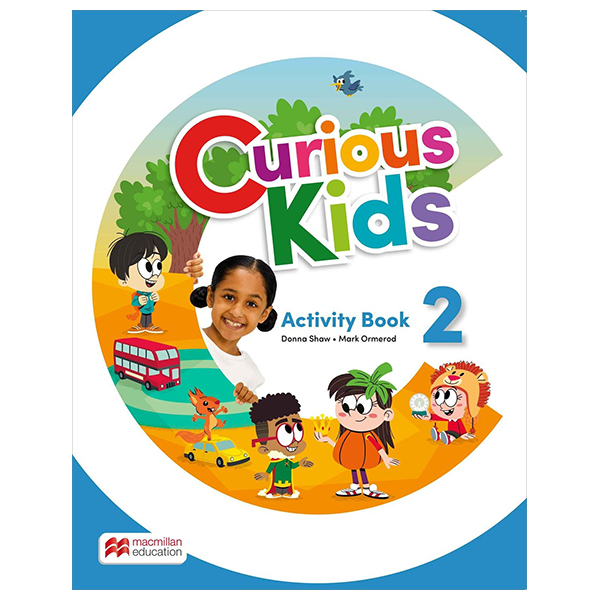 bộ curious kids level 2 activity book with digital activity book