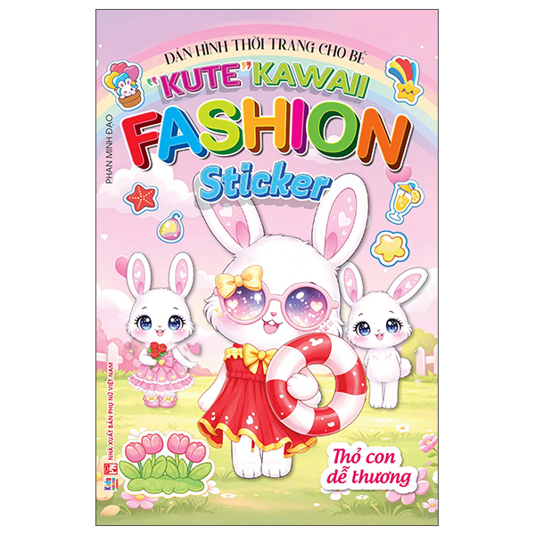 Bộ Dán Hình Thời Trang Cho Bé - "Kute" Kawaii Fashion Sticker - Thỏ Con Dễ Thương