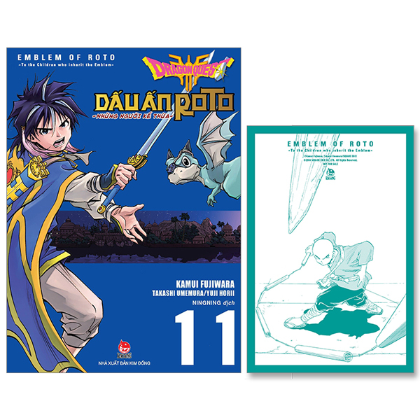 bộ dragon quest - dấu ấn roto - những người kế thừa - tập 11 - tặng kèm postcard