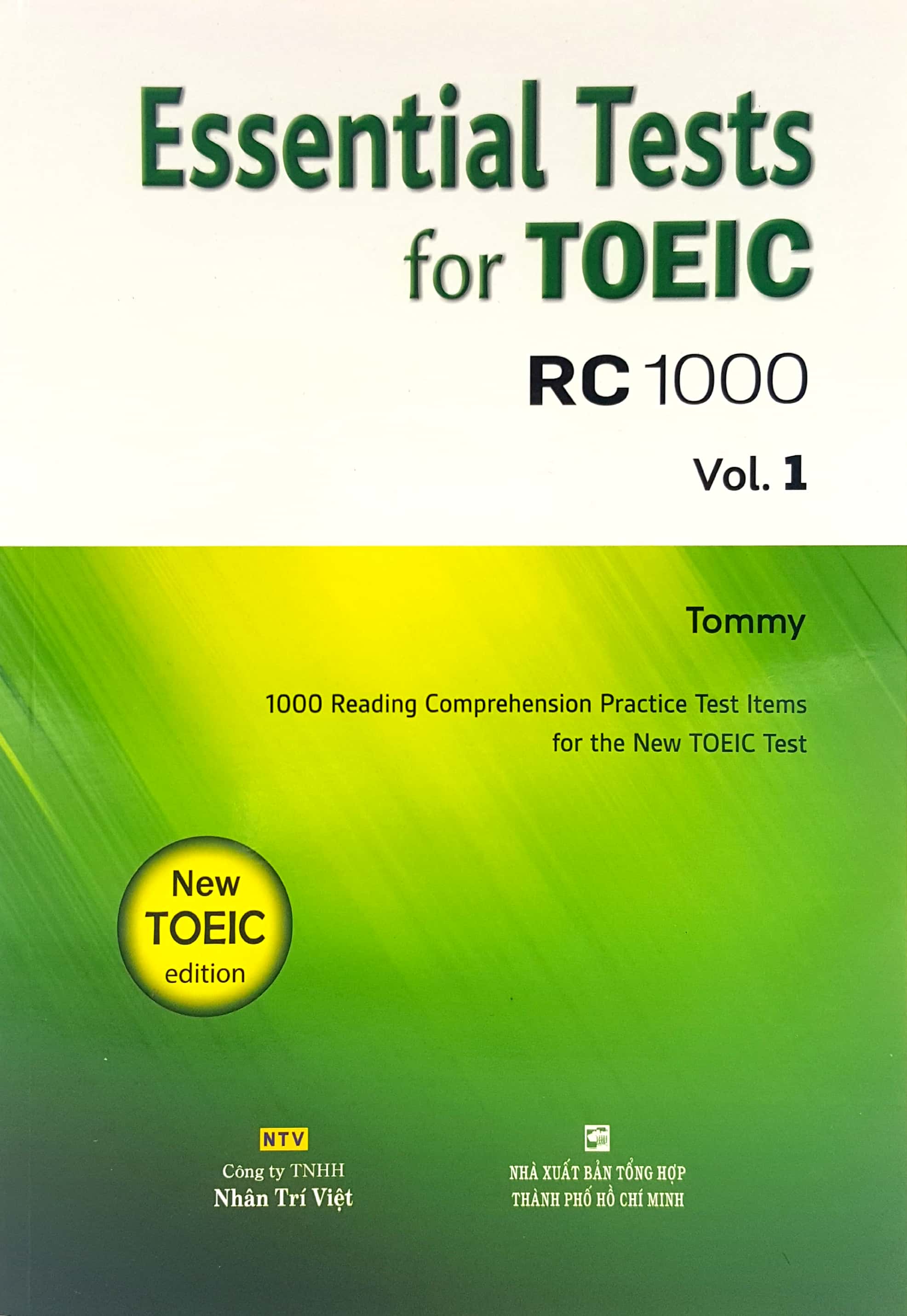 bộ essential test for toeic rc 1000 vol 1 (không cd)