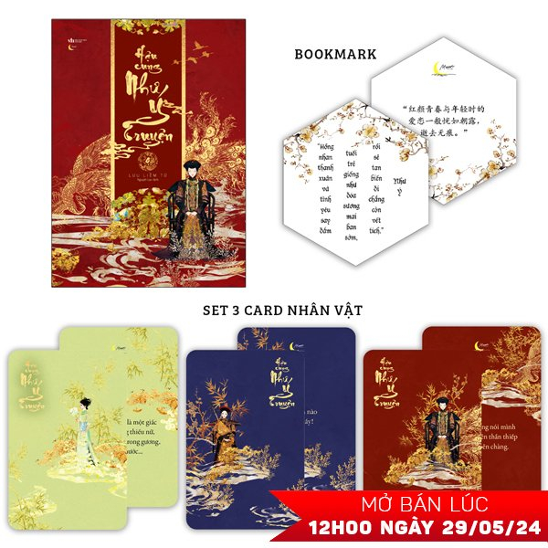 Bo
Hau Cung Nhu Y Truyen - Tap 4 - Ban Dac Biet - Bia Cung - Tang Kem Bookmark Luc Giac Boi Cung + 3 Card Nhua Hinh Nhan Vat