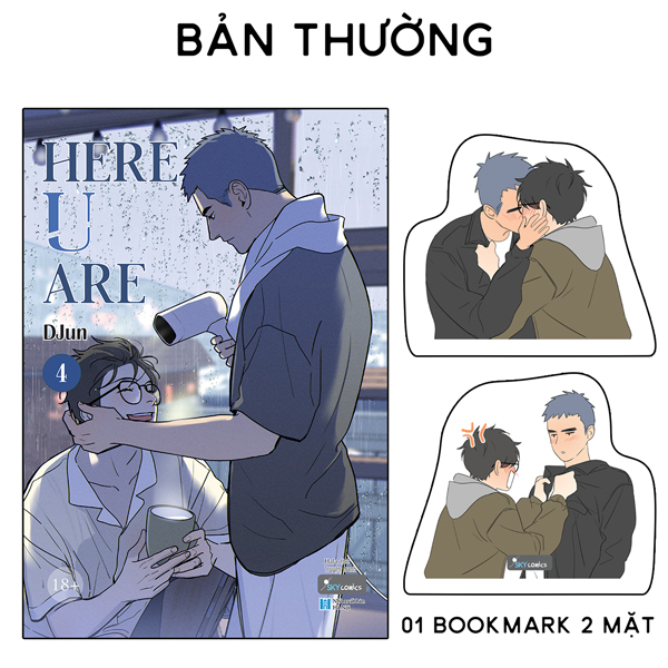 bộ here u are - tập 4 - tặng kèm bookmark bế hình nhân vật