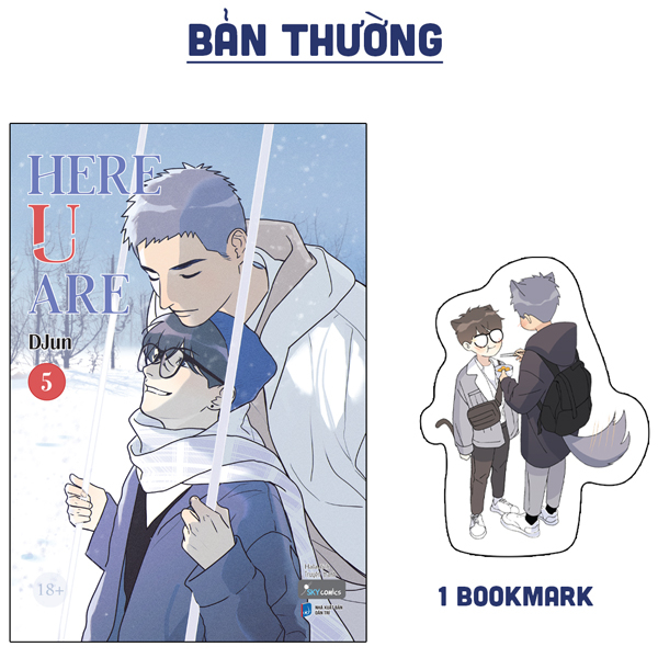 bộ here u are - tập 5 - tặng kèm bookmark bế hình nhân vật