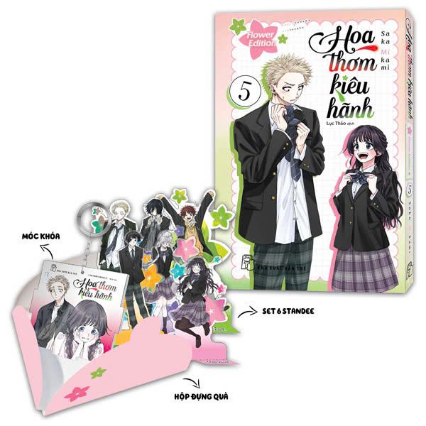 Bo
Hoa Thom Kieu Hanh - Tap 5 - Flower Edition - Tang Kem Set 6 Standee PVC + Moc Khoa Mica + Hop Giay Dung Qua