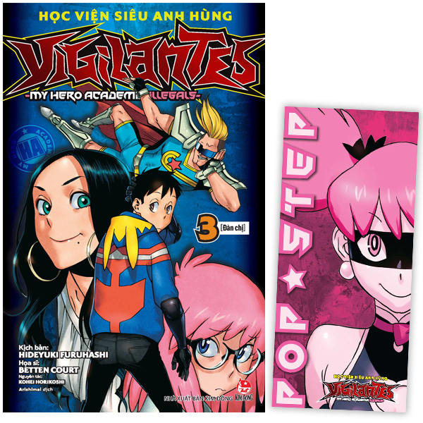 bộ học viện siêu anh hùng vigilantes - my hero academia illegals - tập 3 - đàn chị - tặng kèm bookmark