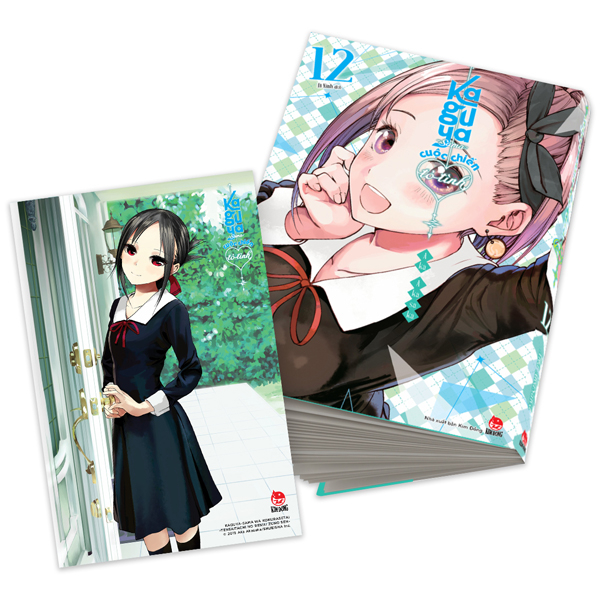 bộ kaguya-sama - cuộc chiến tỏ tình - tập 12 - tặng kèm postcard