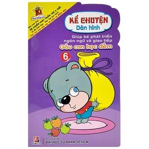 bộ kể chuyện dán hình 6 - gấu con học đếm