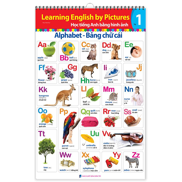 bộ learing english by pictures - học tiếng anh bằng hình ảnh - tập 1 (tái bản)