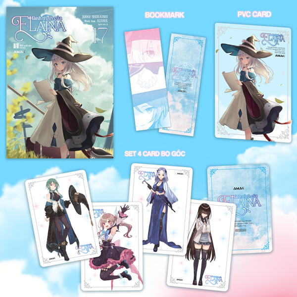 Bộ [Light Novel]Hành Trình Của Elaina - Tập 17 - Tặng Kèm Bookmark PVC Card + Set 4 Card Bo Góc