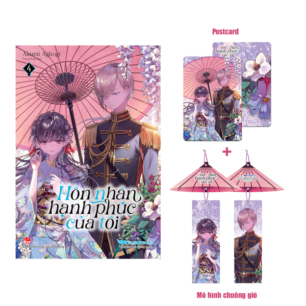 Bo
						
										
										[Light Novel] Hon Nhan Hanh Phuc Cua Toi - Tap 4 - Tang Kem Postcard + Mo Hinh Chuong Gio