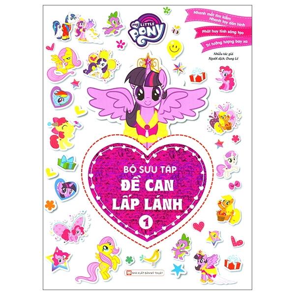 bộ my little pony - bộ sưu tập đề can lấp lánh 1