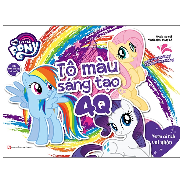 bộ my little pony - tập tô màu sáng tạo 4q - vườn cổ tích vui nhộn