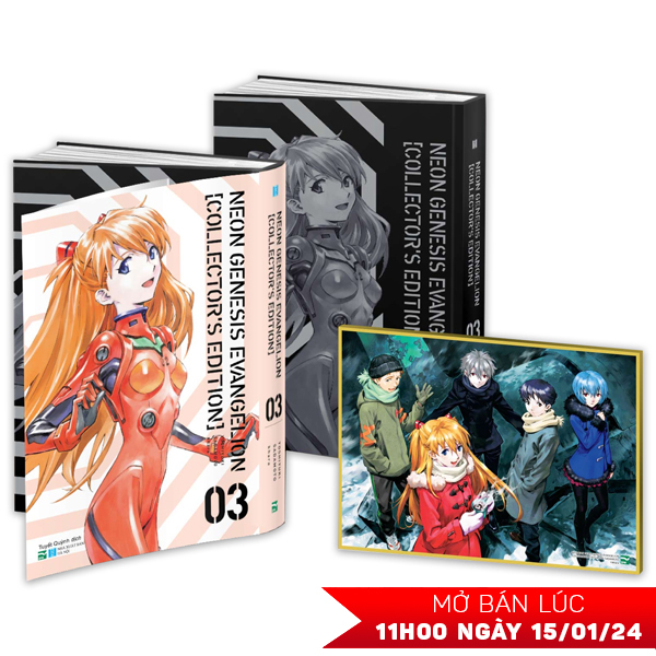 bộ neon genesis evangelion - collectorℹs edition - tập 3 - tặng kèm shikishi năm đứa trẻ