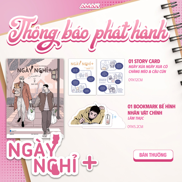 Bo
Ngay Nghi - Season 2 - Tap 2 - Tang Kem Bookmark Be Hinh Lam Thach + Story Card 2 Mat
