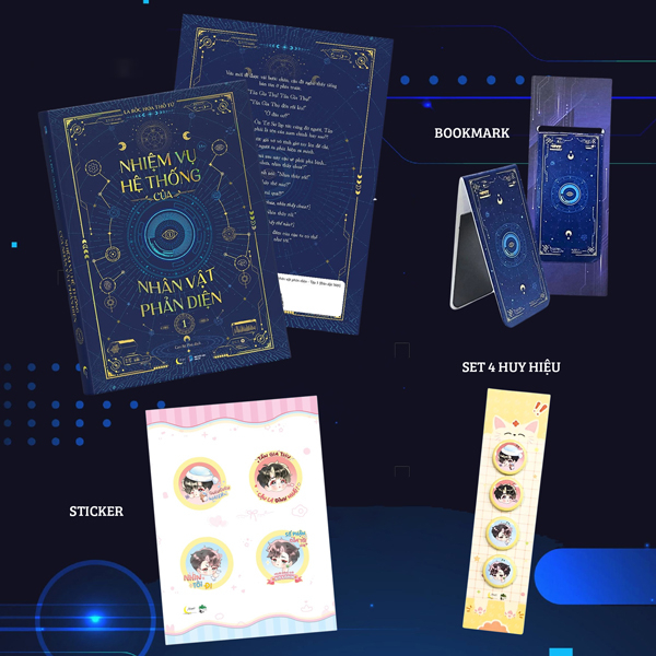 Bộ Nhiệm Vụ Hệ Thống Của Nhân Vật Phản Diện - Tập 1 - Bản Đặc Biệt - Tặng Kèm Sticker + Bookmark Nam Châm + Set 4 Huy Hiệu
