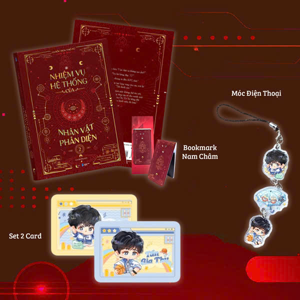 Bộ Nhiệm Vụ Hệ Thống Của Nhân Vật Phản Diện - Tập 2 - Bản Đặc Biệt - Tặng Kèm Bookmark Nam Châm + Móc Điện Thoại + 2 Card Bo Góc
