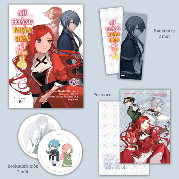 Bộ Nữ Hoàng Phản Diện Hết Lòng Vì Dân - Tập 3 - Tặng Kèm Postcard + Bookmark 2 Mặt + Bookmark Tròn 2 Mặt