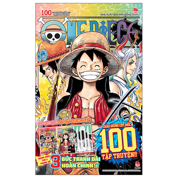 bộ one piece - tập 100 - haki bá vương - bản bìa áo