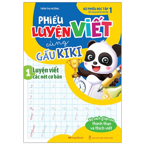 bộ phiếu luyện viết cùng gấu kiki 1 - luyện viết các nét cơ bản