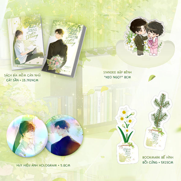 Bộ Sách Bé Khiếm Thính Quyết Mặc Kệ Đời Bỗng Được Yêu Thương - Tập 1 + Tập 2 (Bộ 2 Tập) - Bản Đặc Biệt - Tặng Kèm 2 Bookmark + 2 Huy Hiệu Ánh Hologram + 1 Standee Bập Bênh “Kẹo Ngọt”