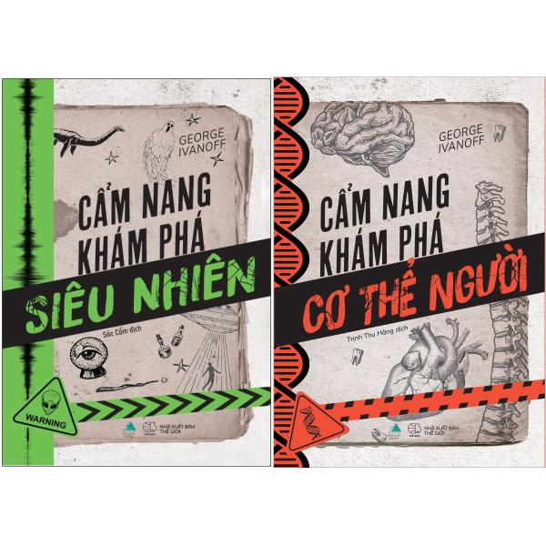 bộ sách cẩm nang khám phá: cẩm nang khám phá cơ thể người + cẩm nang khám phá siêu nhiên (bộ 2 cuốn)