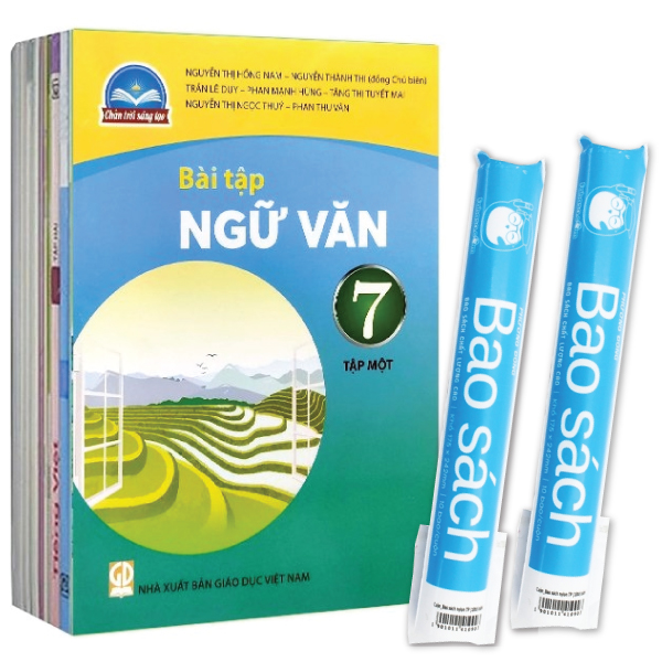 bộ sách giáo khoa bộ lớp 7 - chân trời sáng tạo - sách bài tập (bộ 12 cuốn) (2023) + 2 bao sách tp