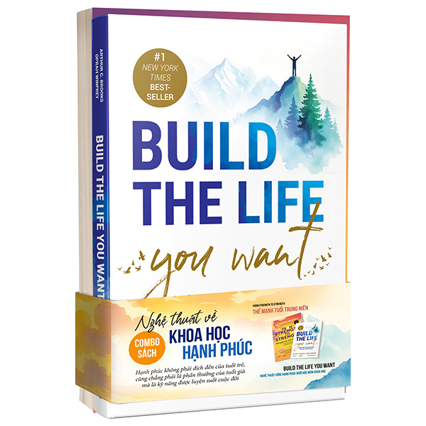 Bo Sach Nghe Thuat Ve Khoa Hoc Hanh Phuc - The Manh Tuoi Trung Nien + Build The Life You Want (Bo 2 Cuon)