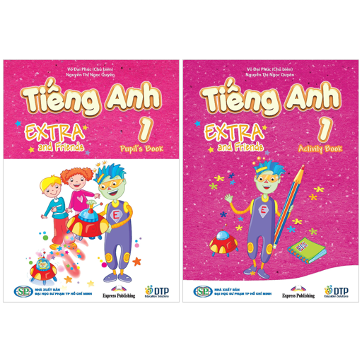 Bo Sach Tieng Anh 1 - Extra And Friends - Pupil's Book + Activity Book (Bo 2 Cuon)