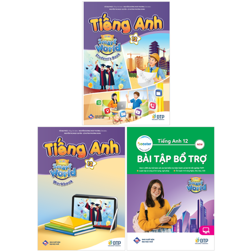 Bo Sach Tieng Anh 12 - I-Learn Smart World - Student's Book + Workbook + Bai Tap Bo Tro (Bo 3 Cuon)