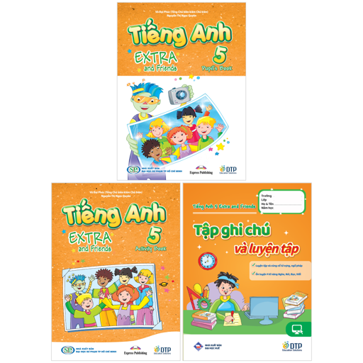 Bo Sach Tieng Anh 5 - Extra And Friends - Pupil's Book + Activity Book + Tap Ghi Chu Va Luyen Tap (Bo 3 Cuon)