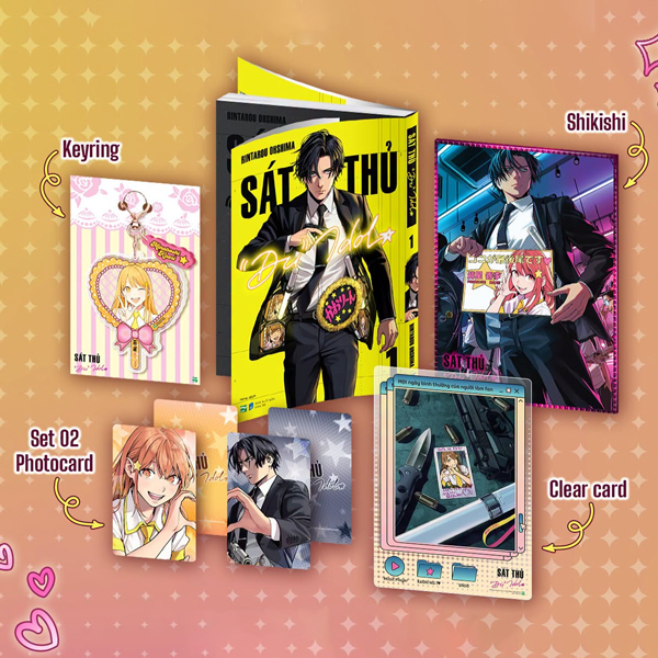 Bộ Sát Thủ “Đu” Idol - Tập 1 - Bản Sưu Tầm - Tặng Kèm Clear Card + Shikishi + Keyring + Set 2 Photocard