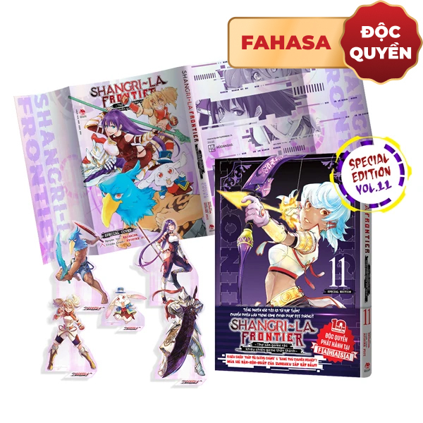 Bo
Shangri-La Frontier - Tho San Game Rac Khieu Chien Game Than Thanh - Tap 11 - Ban Dac Biet - Tang Kem Bia Ao Thiet Ke Moi + Bia Hologram + Set 5 Standee PVC - Doc Quyen Fahasa