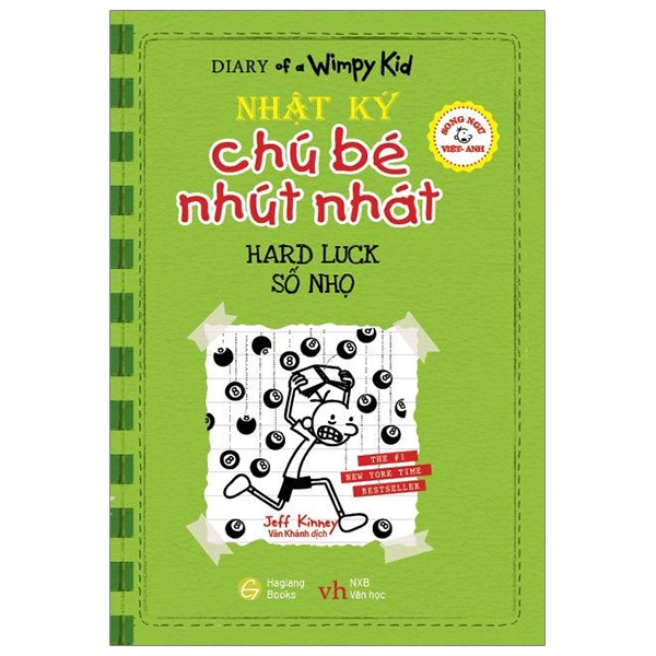 bộ song ngữ việt - anh - diary of a wimpy kid - nhật ký chú bé nhút nhát - tập 8: số nhọ - hard luck