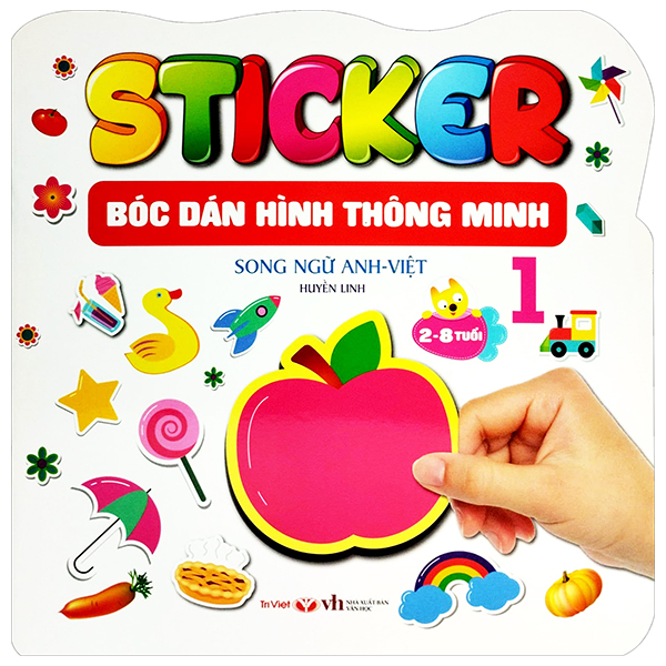 bộ sticker - bóc dán hình thông minh - song ngữ anh-việt - tập 1