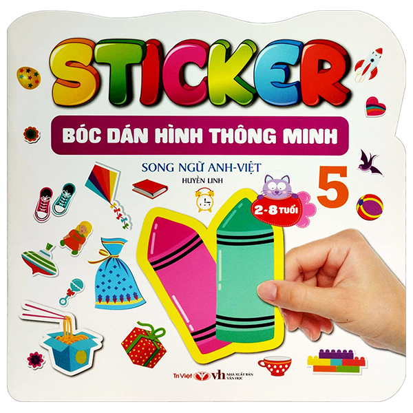 bộ sticker - bóc dán hình thông minh - song ngữ anh-việt - tập 5